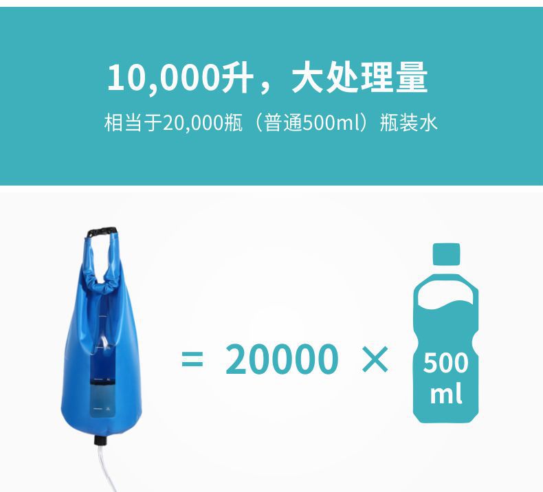 凈易單兵野外水質凈化器可凈化10000升